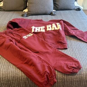The Bar Varsity Maroon Track Set